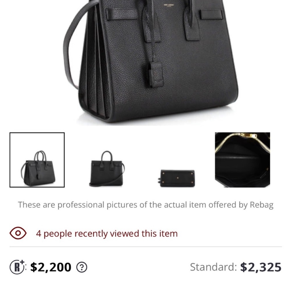 Ysl Sac Du Jour authentic - black pebbled leather. Barely worn
